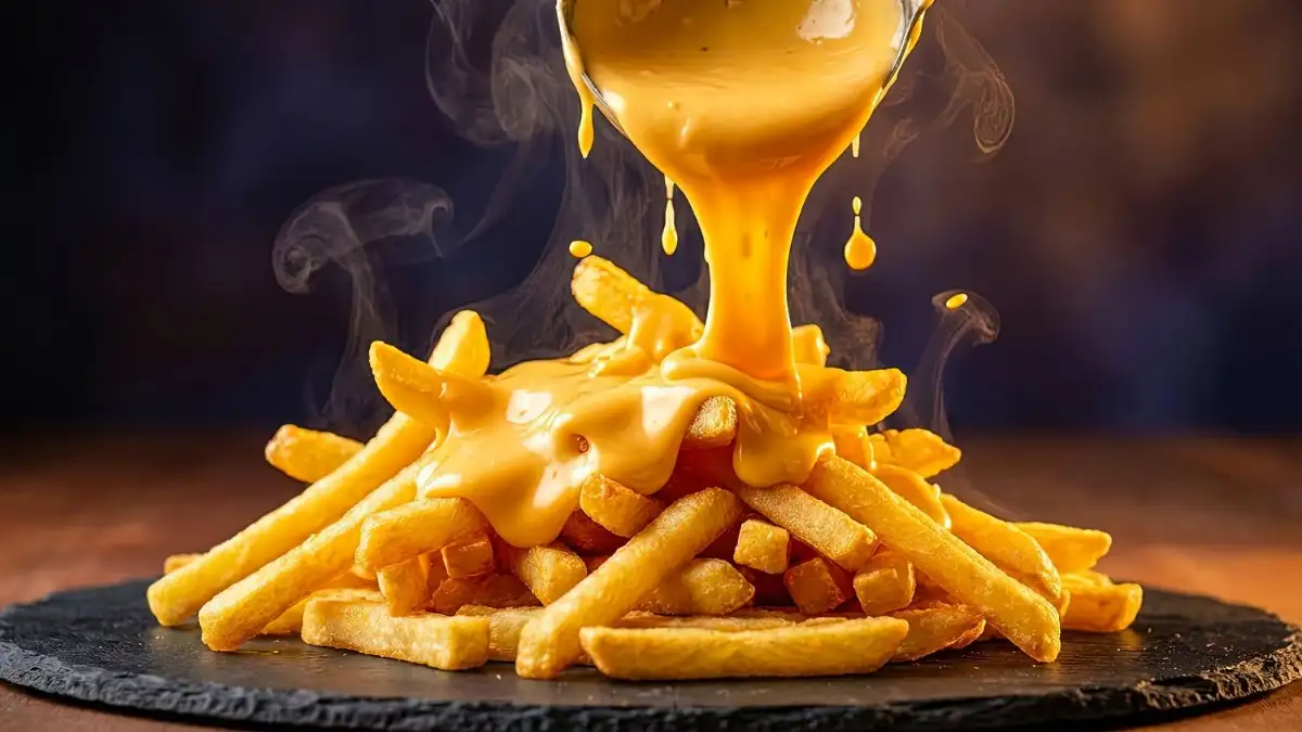 Frites + sauce cheddar