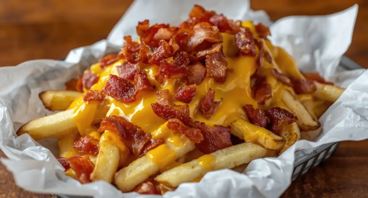 Frites + sauce cheddar + bacon